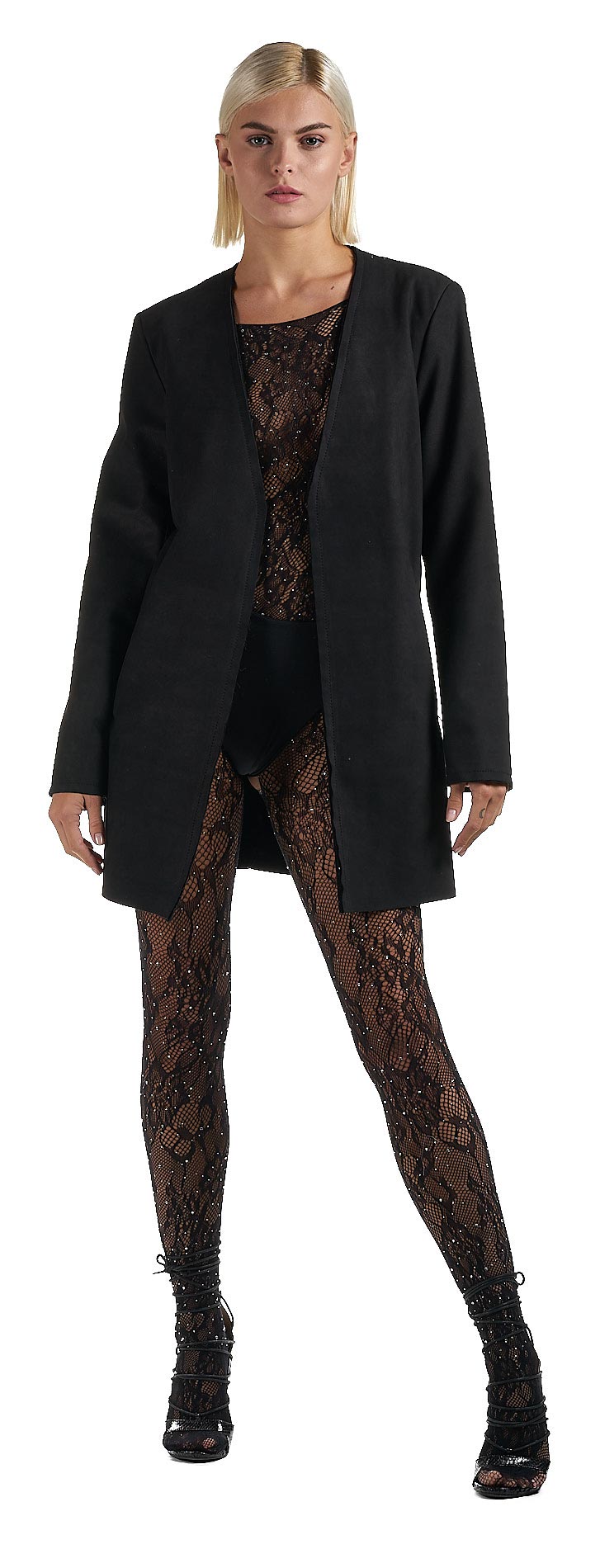 DANIELE BASTA LEATHER AND SILVER JACKET 